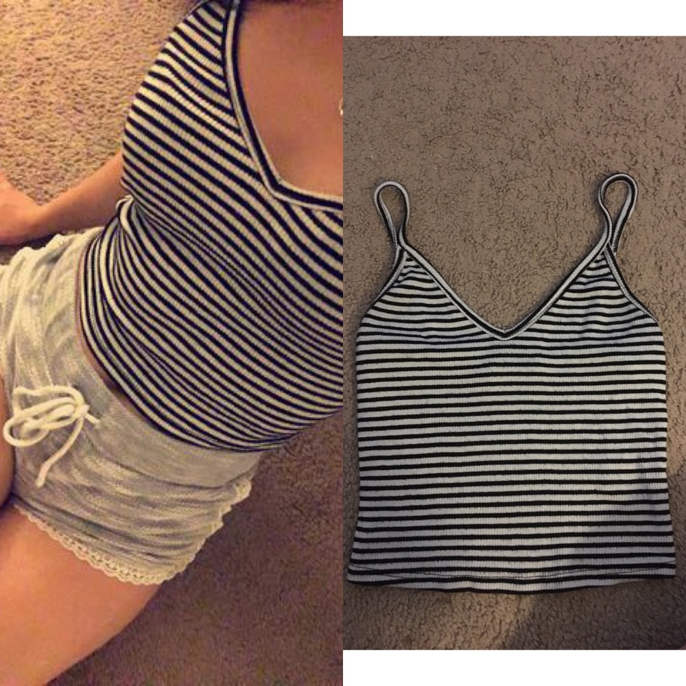 Striped crop top
